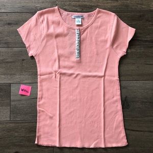 Sally Mack Girls Tee Shirt NWT Pink Sequins